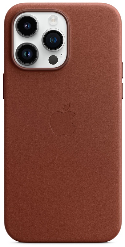Чохол Apple Leather Case with MagSafe (Umber) MPPQ3ZE/A для iPhone 14 Pro Max фото