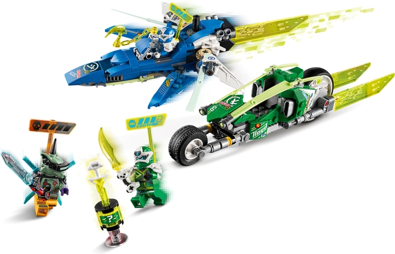 Конструктор LEGO Ninjago Скоростные машины Джея и Ллойда 71709 фото