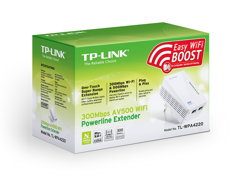 Адаптер Powerline TP-Link TL-WPA4220 фото