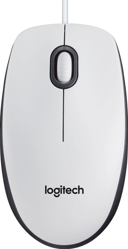 Миша Logitech M100 (White) 910-005004 - фото - №0