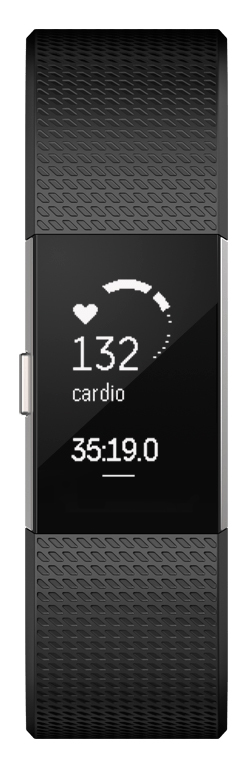 Фітнес-трекер Fitbit Charge HR 2 M (Black/Silver) фото