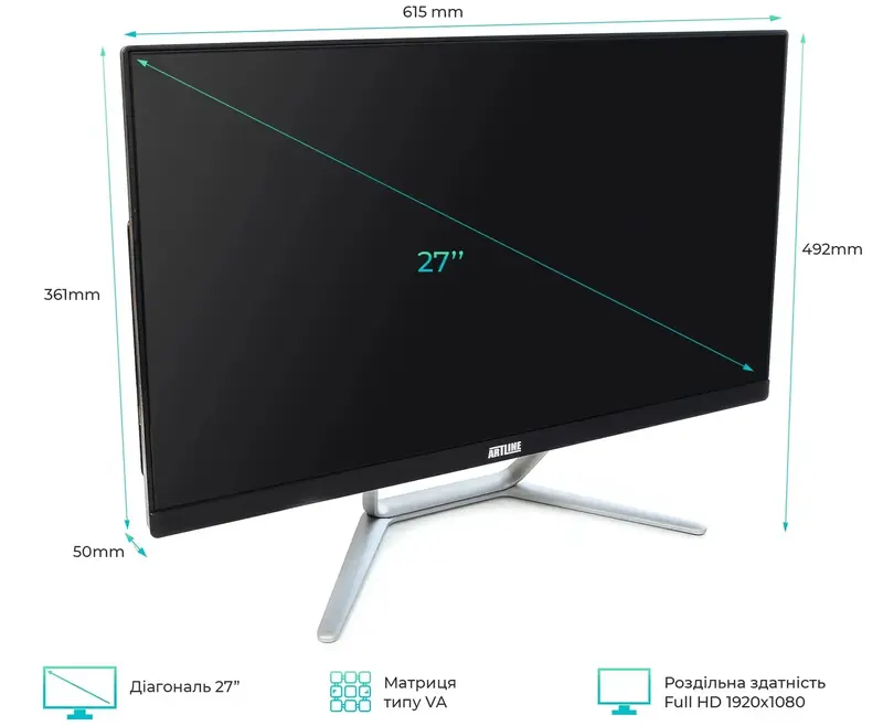 Моноблок ARTLINE Home G73 Black (G73v37) - фото - №1