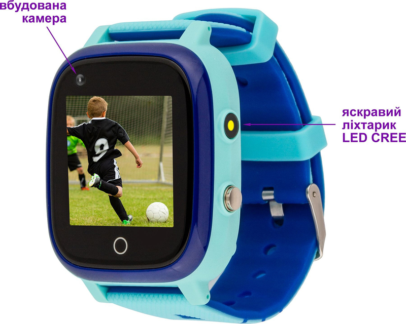 Детские смарт-часы AmiGo GO005 4G WIFI Thermometer (Blue) 747017 фото