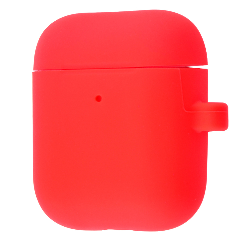 Чехол Silicone Case Slim with Carbine for AirPods 2 (red) фото
