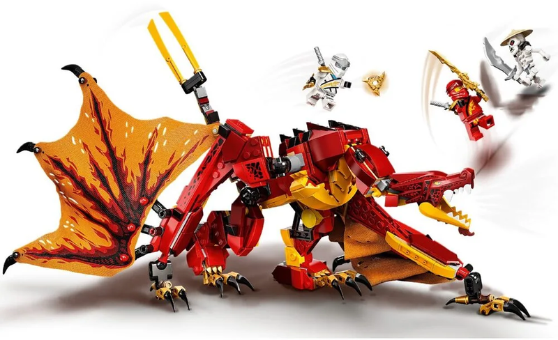 Конструктор LEGO Ninjago Атака вогняного дракона 71753 фото