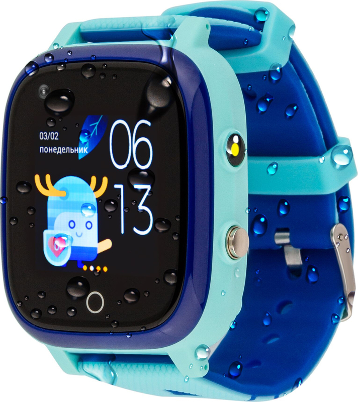 Детские смарт-часы AmiGo GO005 4G WIFI Thermometer (Blue) 747017 фото