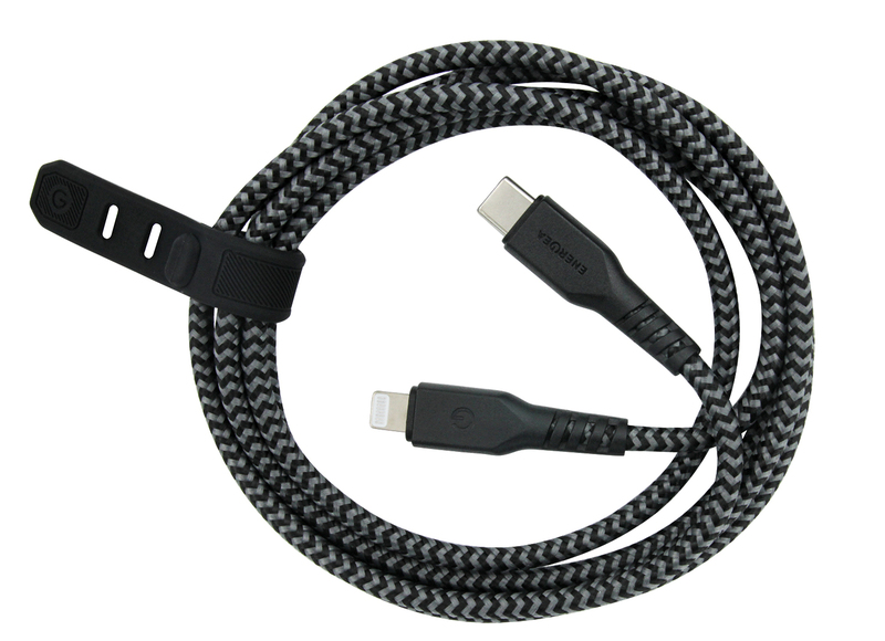 Kабель Energea Fibratough USB-C 2.0 to Lightning 1,5м (Black) фото