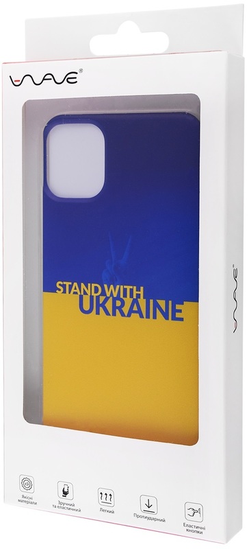 Чохол для iPhone 11 WAVE Clear Ukraine Edition Case (Stand with Ukraine) фото