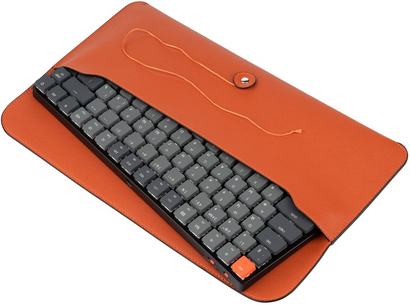 Чохол для клавіатур Keychron K3 Pouch Saffiano Leather (Orange) K3_POUCH_O_KEYCHRON фото