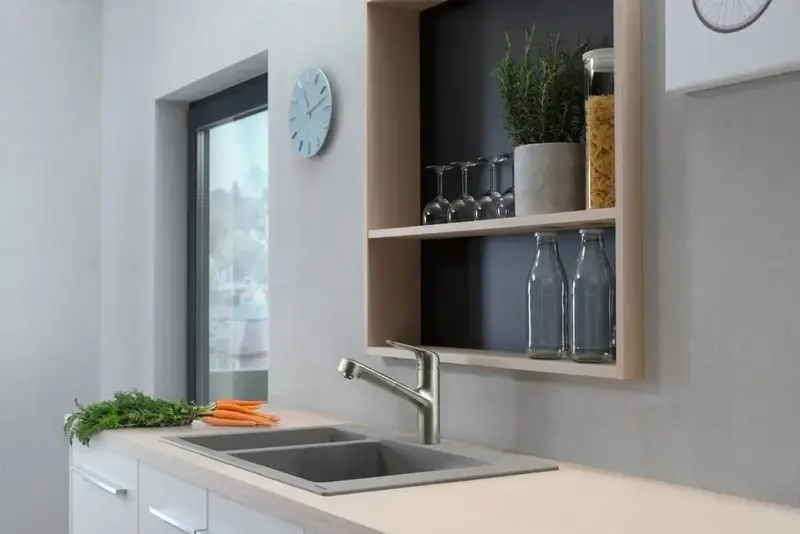 Змішувач для кухні Hansgrohe Focus M42, довж.виливу - 225мм, витяжний, 1важіль, KM150sBox (71829800) - фото - №4