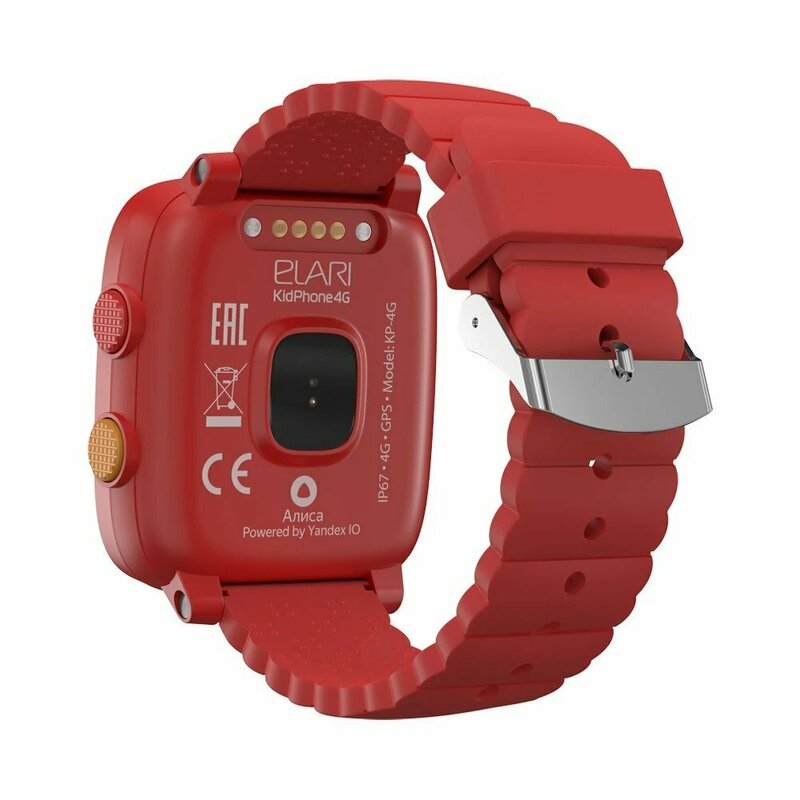 Дитячий смарт-годинник з GPS-трекером Elari KidPhone 4G (Red) KP-4GR фото