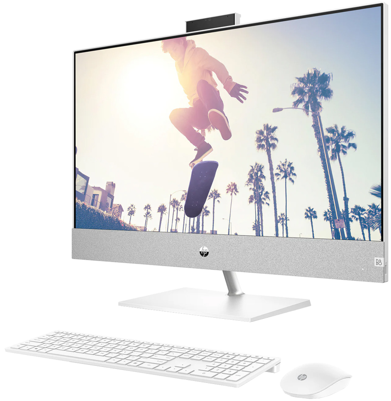 Моноблок HP Pavilion AiO 27-ca2005ua Snowflake White (95Z27EA) - фото - №2