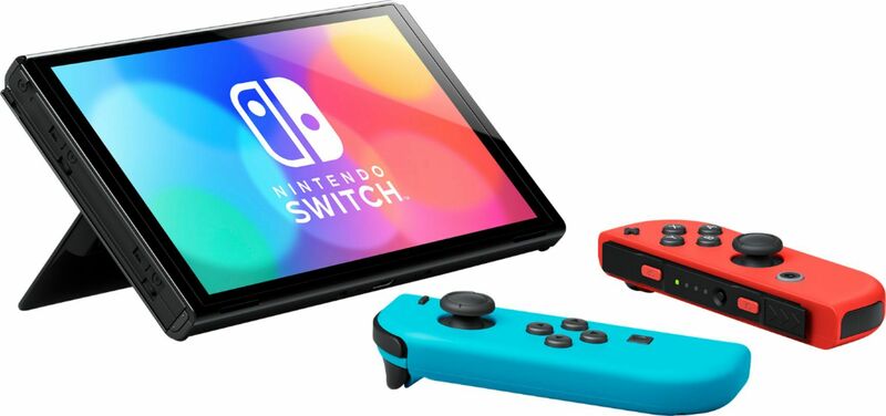 Игровая консоль Nintendo Switch OLED Model (Neon Blue/Neon Red set) фото