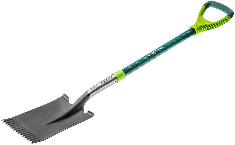Лопата Verto садовая прямая T-REX металлическая ручка (15G004) фото