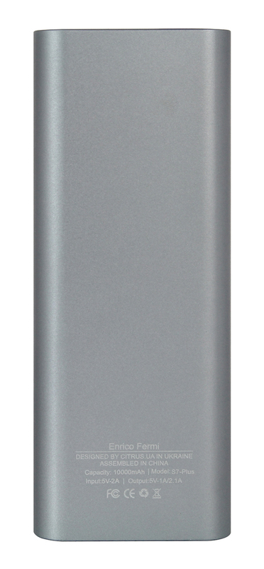 Портативна батарея Fermi 10000mAh gray (S7-plus) фото