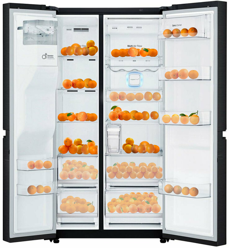 Side-by-side холодильник LG GC-L247CBDC - фото - №1