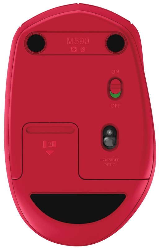 Мышь Logitech wireless/bluetooth M590 (Red) 910-005199 фото