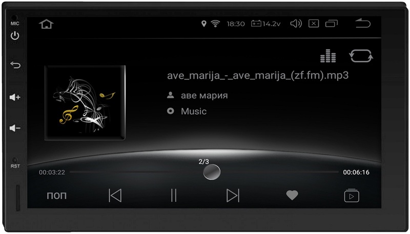 Автомагнітола Gazer Universal Android 2DIN з екрану антивідблиску 7" HD/IPS/Antiglare CM6507-100H фото