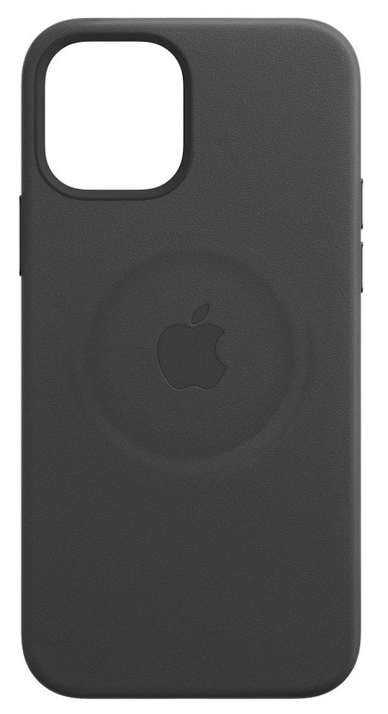 Чохол Apple Leather Case with MagSafe (Black) MHKM3ZM/A для iPhone 12 Pro Max фото