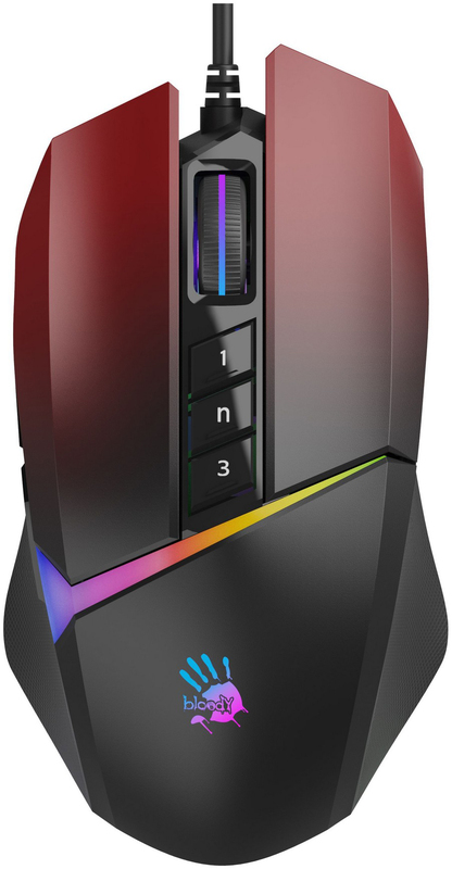 Ігрова комп'ютерна миша A4 Tech W60 Max Bloody (Gradient Red) фото