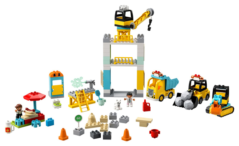 Конструктор LEGO DUPLO Підіймальний кран і будівництво 10933 фото