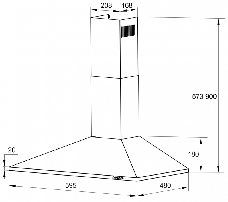 Витяжка Grunhelm GVK 234 I - фото - №1