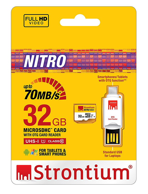 Карта памяти Strontium MicroSD 32Gb (Class10)+OTG Card Reader SRN32GTFU1T фото