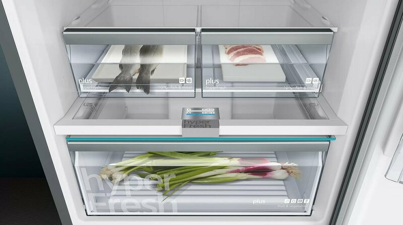 Двокамерний холодильник Siemens KG56NHI306 фото
