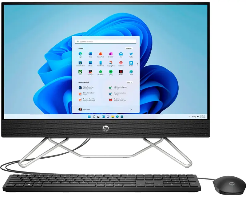 Моноблок HP All-in-One 24-cb1001ua Jet Black (AE0P4EA) фото