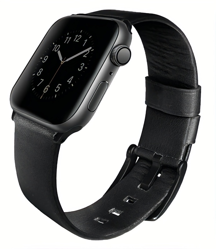 Ремінець Uniq Apple Watch 49/45/44/42MM Genuine Leather Midnight Black фото