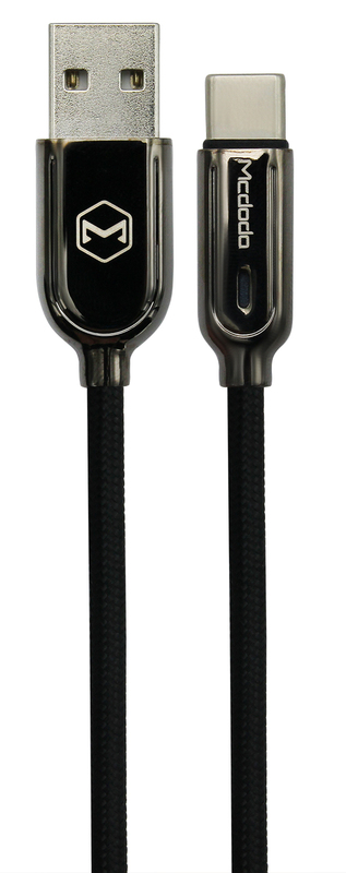 Кабель McDodo Auto Disconnect USB - Type-C 1.5m (Black) CA-6191 фото