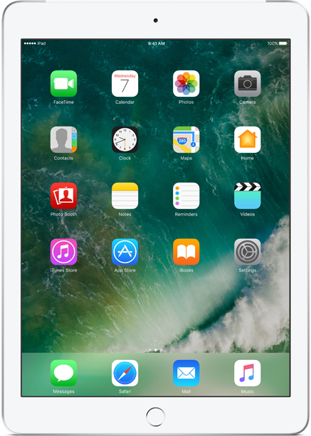 Apple iPad 128Gb Wi-Fi+4G Silver (MP272RK/A) 2017 фото