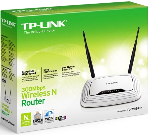 Интернет шлюз TP-Link TL-WR841N 300Mbit фото