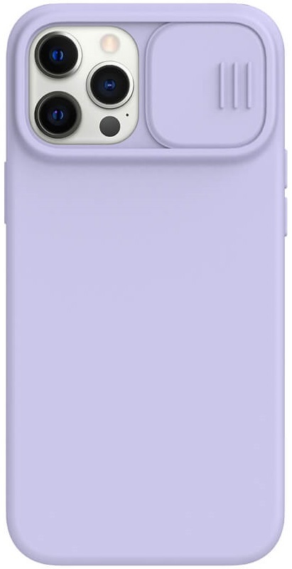 Чoхол для Apple iPhone 12/12 Pro CamShield Silky Silicone Case (Misty Purple) фото