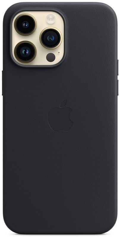 Чохол Apple Leather Case with MagSafe (Midnight) MPPM3ZE/A для iPhone 14 Pro Max - фото - №1