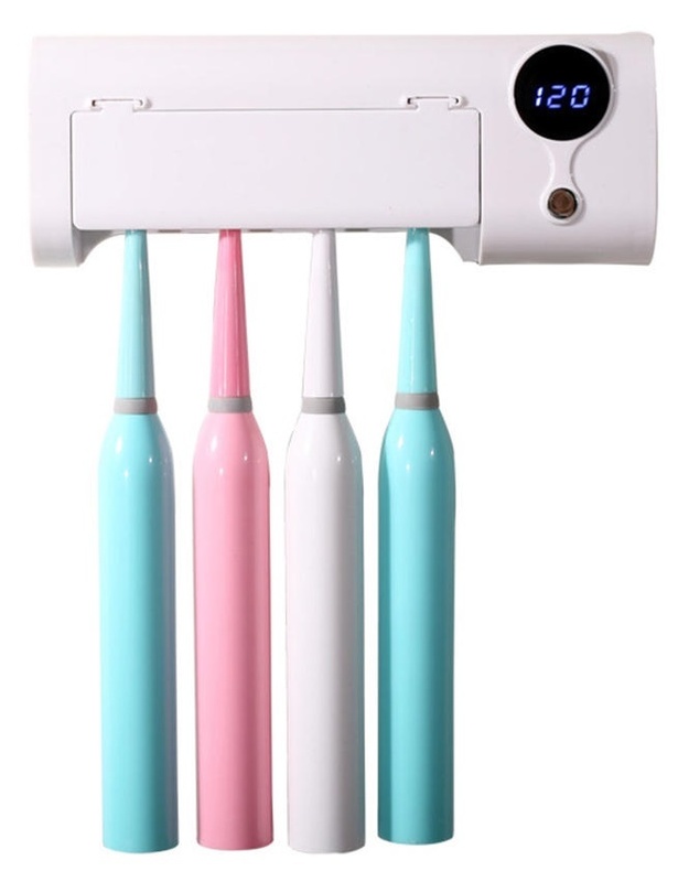 Настінний тримач-стерилізатор для зубних щіток фото