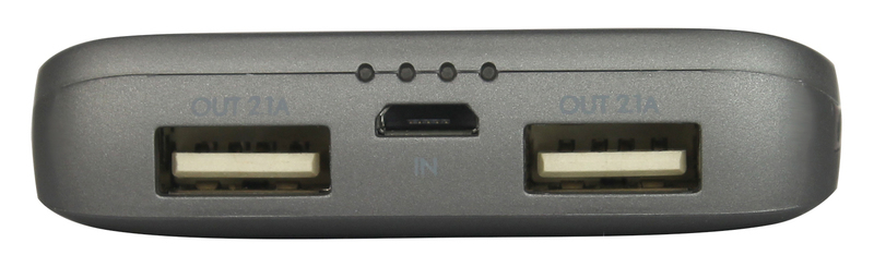 Портативная батарея Energea 7000mAh (Integra) 2.1А 2x USB + Lightining/USB C (Grey) фото