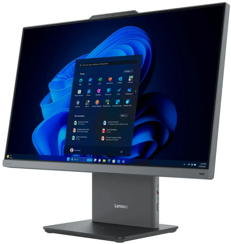 Моноблок Lenovo ThinkCentre neo 50a 24 Gen 5 Luna Grey (12SC000RUI) - фото - №1