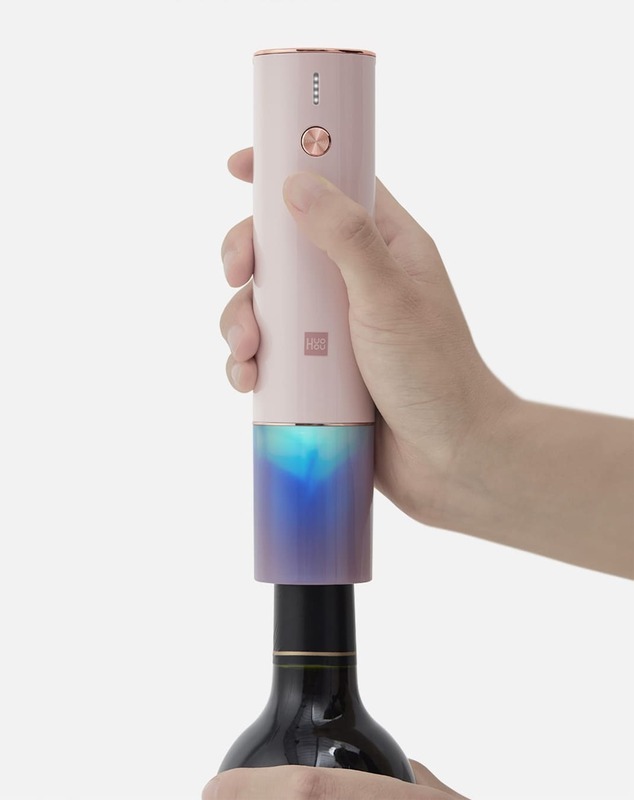 Розумний штопор HuoHou Electric Wine Bottle Opener Pink HU0121 (Pink) фото