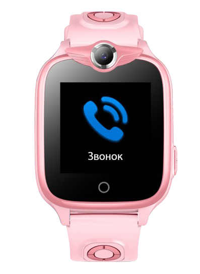 Детские часы-телефон с GPS трекером GOGPS K16W (Pink) фото