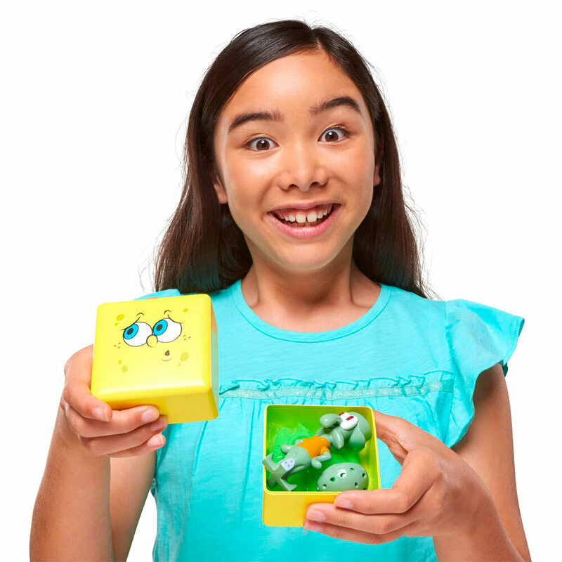 Игровая фигурка-сюрприз SpongeBob Slime Cube в ассорт. EU690200 фото