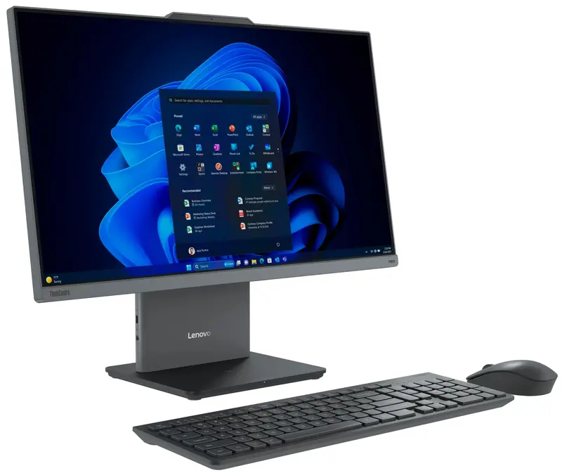 Моноблок Lenovo ThinkCentre neo 50a 24 Gen 5 Luna Grey (12SC000RUI) - фото - №6