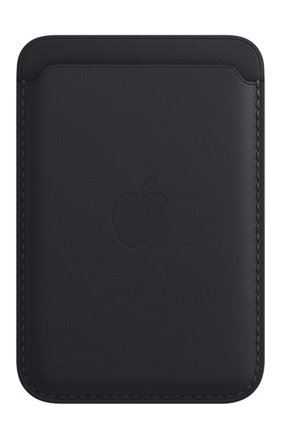 Чохол iPhone Leather Wallet with MagSafe (Midnight) MM0Y3ZE/A фото