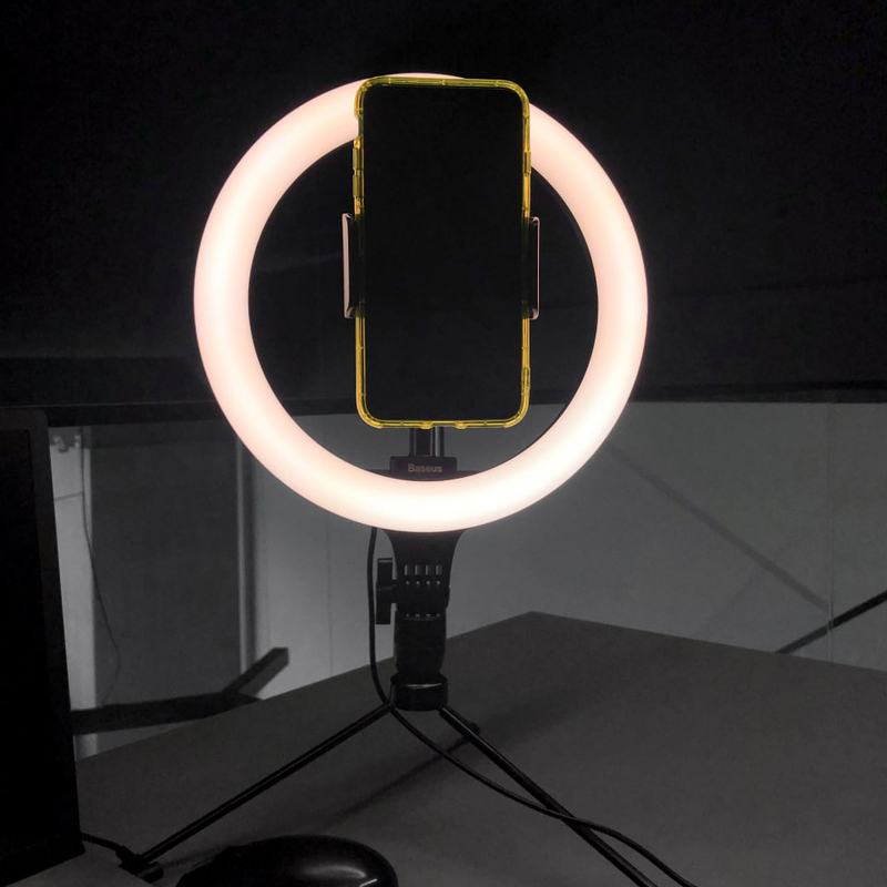 Кільцева світлодіодна LED лампа Baseus Live Stream 10" (Black) CRZB10-A01 фото