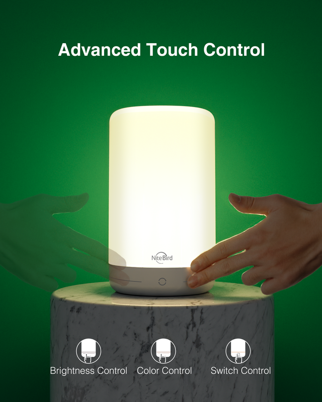 Настільний смарт-світильник NiteBird Smart Bedside Lamp Sensible and Efficient фото