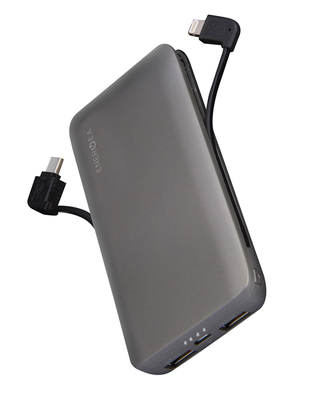 Портативна батарея Energea 7000mAh (Integra) 2.1А 2x USB + Lightining / USB C (Grey) фото