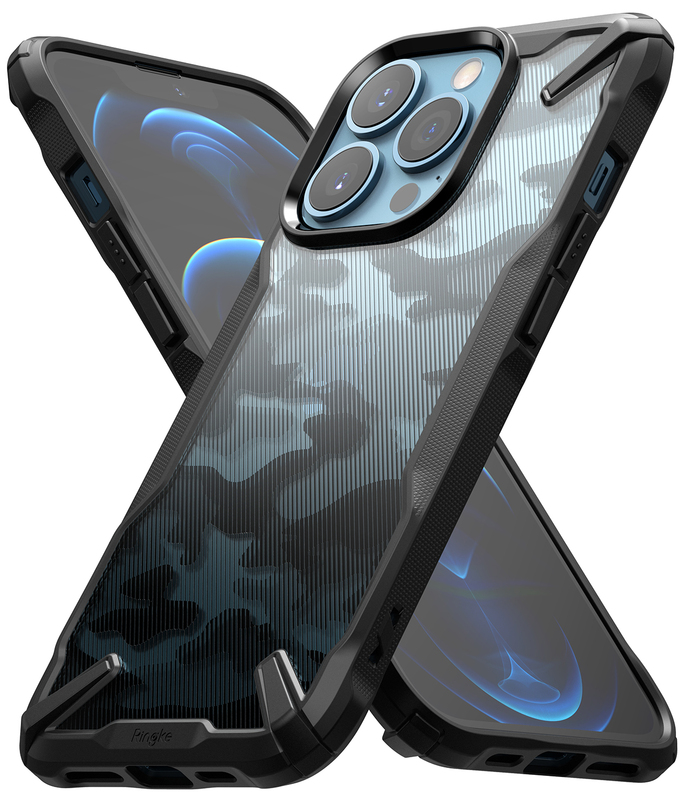 Чохол Ringke FUSION X DESIGN iPhone 13 Pro Max (Camo Black) FX555E73 фото