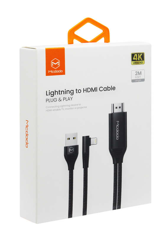 Кабель McDodo Lightning to HDMI 2m (Black) CA-6400 фото