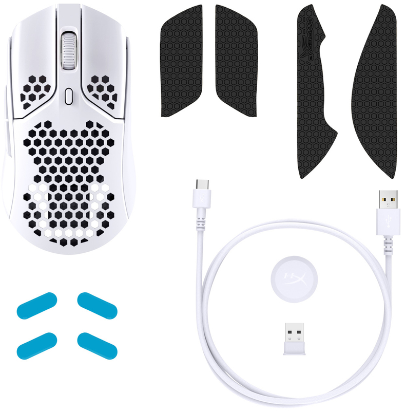 Ігрова комп'ютерна миша HyperX Pulsefire Haste Wireless (White-Pink) 4P5D8AA - фото - №7