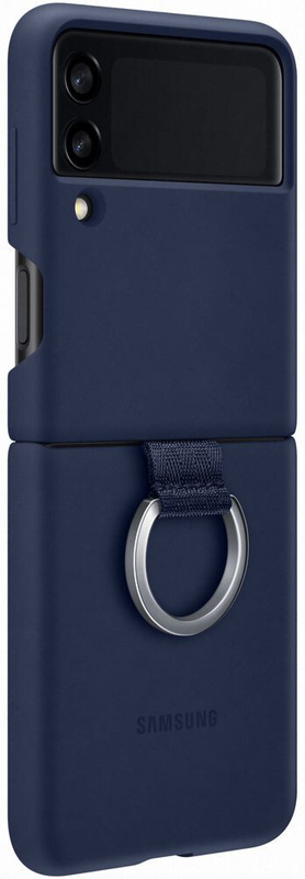 Чохол для Samsung Flip 3 Silicone Cover with Ring (Navy) EF-PF711TNEGRU фото